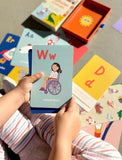 A - Z illustrated alphabet flashcards by Lauren Sissons