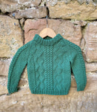 Hand-knitted jumper