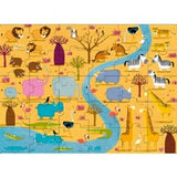 Book and giant puzzle set by Sassi