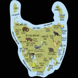 ‘Tassie, the best place on earth’ map bumper sticker