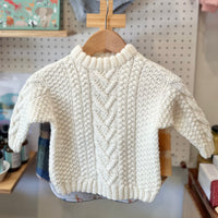 Hand-knitted jumper