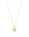 Tiger tree gold star and moon necklace