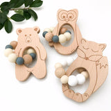One Chew Three silicone and beech teether