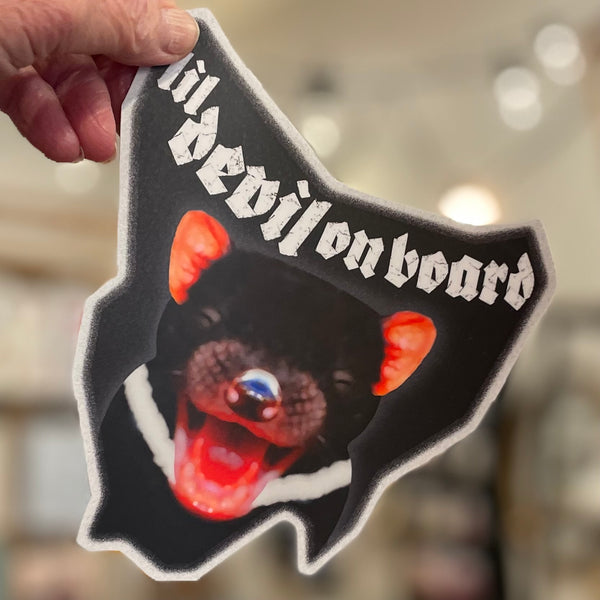 Devil on board sticker