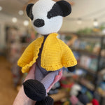 Bruno Brushwood the crochet Badger