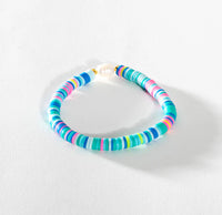 Pearl and heishi bead bracelet by Greenwood Designs