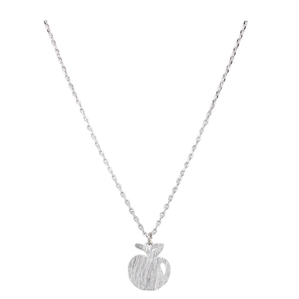Silver apple necklace by Tiger Tree