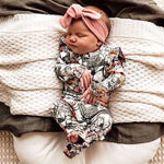 Australiana long sleeve organic bodysuit (size 0-3 mths)