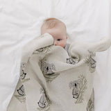 Cotton baby blanket – Clancy Koala
