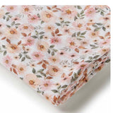 Spring floral organic muslin wrap