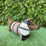Vintage blanket dachshund by Sixpence