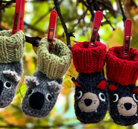 *MADE TO ORDER* Tasmanian devil, wombat & koala booties