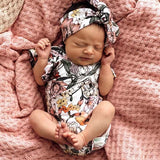 Australiana short sleeve organic bodysuit/onesie