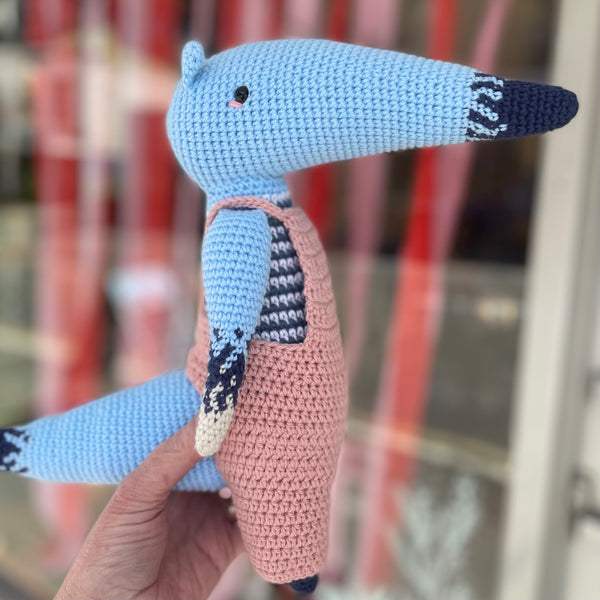 Monty the crochet tamandua