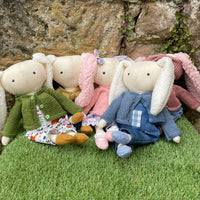 Fabric  bunny doll by Huggables