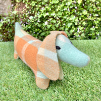 Vintage blanket dachshund by Sixpence