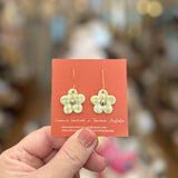 Dot Creative porcelain daisy earrings