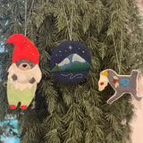 Felt turbo chook Christmas decoration