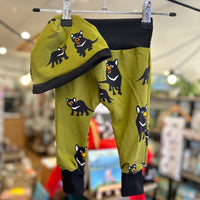 Tasmanian devil leggings and hat set