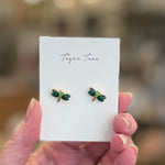 Green dragonfly studs by Tiger Tree