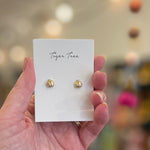Gold ladybird studs by Tiger Tree