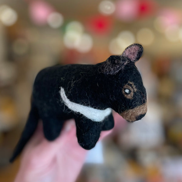 Handmade felted Tassie devil by  Vevoke
