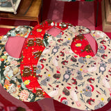 Cloth Christmas bib with waterproof back by Mopebi