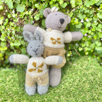 Hand knitted mini bear/bunny/cat by Jenny