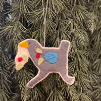 Felt turbo chook Christmas decoration