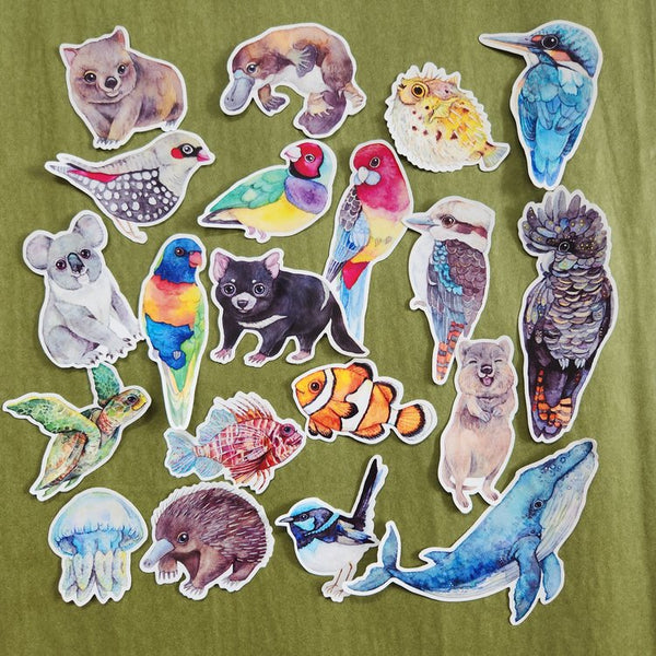 Watercolour by Cat sticker pack