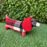 Vintage blanket dachshund by Sixpence