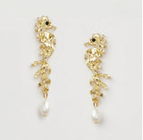 Martha Jean seahorse hoop earrings