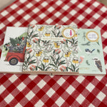Floral Christmas greeting card 10 pack