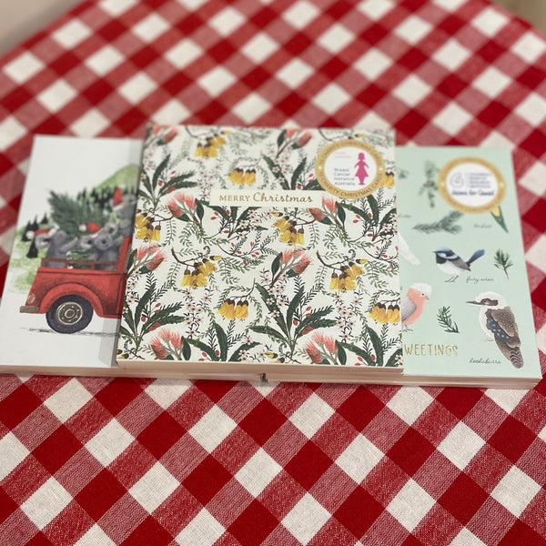 Floral Christmas greeting card 10 pack