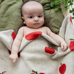 Cotton baby blanket – Apple Pie