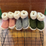Baby booties with cuff