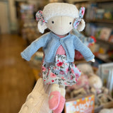 Fabric lamb doll by Huggables