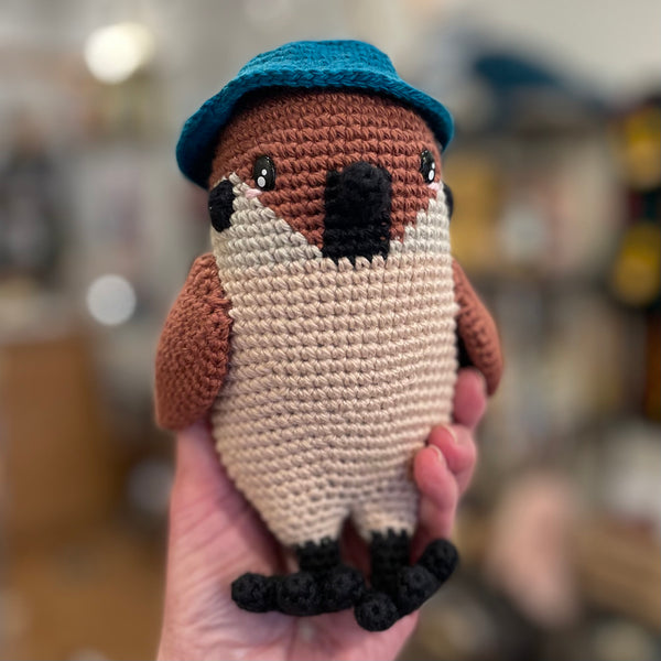 Jaime the crochet sparrow