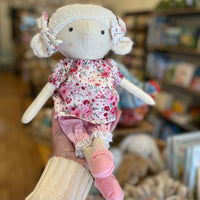 Fabric lamb doll by Huggables