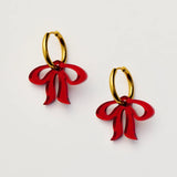 Martha Jean Christmas bow earrings