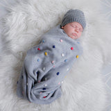 Cotton baby blanket – Confetti dots