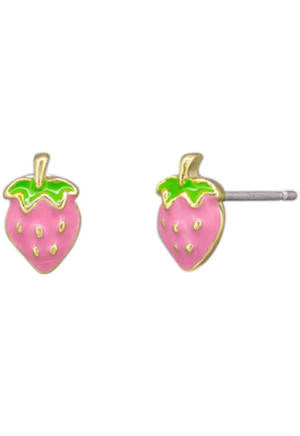 Strawberry stud earrings by Tiger Tree