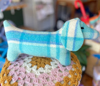Vintage blanket dachshund by Sixpence