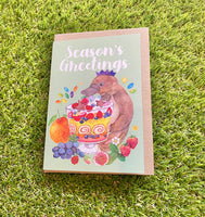 Christmas greeting card - Watercolour by Cat
