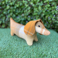 Vintage blanket dachshund by Sixpence