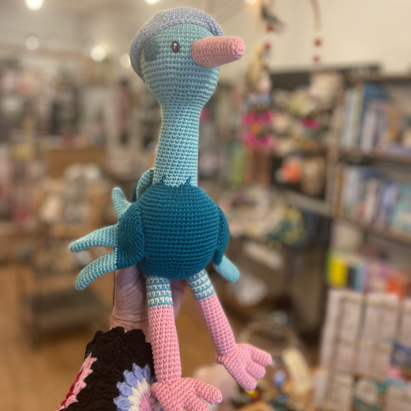 Astrid  the Ostrich by the Crocheting Constable