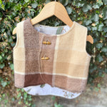 Vintage blanket vest by Sixpence