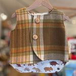 Vintage blanket vest by Sixpence