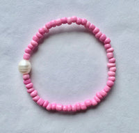 Pearl seed bead bracelet by Greenwood Designs