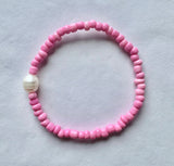 Pearl seed bead bracelet by Greenwood Designs
